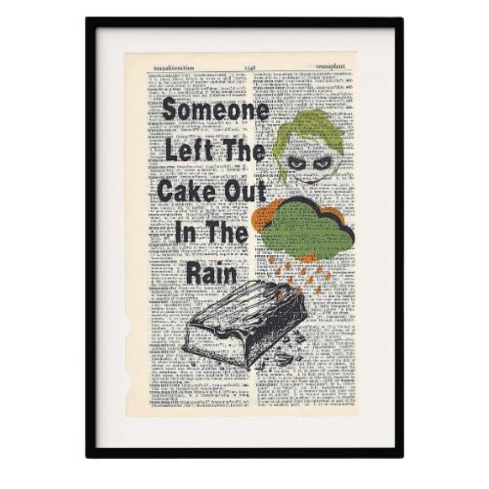 Vintage Dictionary Art Print Wall Hanging Ghostest With The Modest Drinking mq